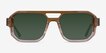 Modernist Gradient Brown Crystal AcetateSunglass Frames from EyeBuyDirect, Front View