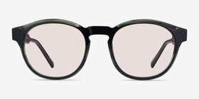 Flamingo Vert Acétate Soleil de Lunette de vue d'EyeBuyDirect, Vue de Face