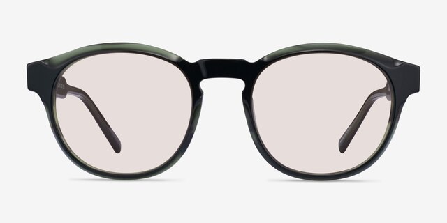 Flamingo Green AcetateSunglass Frames from EyeBuyDirect, Front View