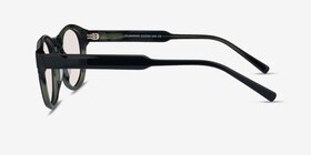 Flamingo Vert Acétate Soleil de Lunette de vue d'EyeBuyDirect, Vue de Côté