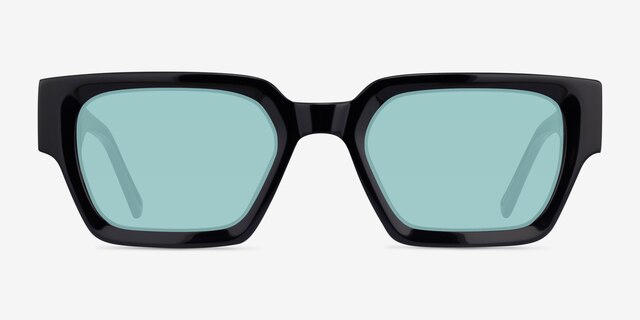 Pomade Black AcetateSunglass Frames from EyeBuyDirect, Front View