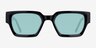Pomade Black AcetateSunglass Frames from EyeBuyDirect, Front View