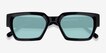 Pomade Black AcetateSunglass Frames from EyeBuyDirect, Closed View