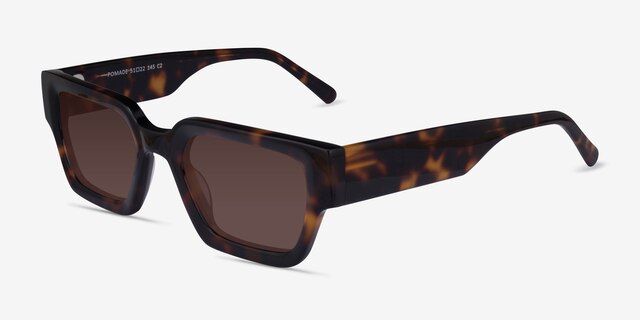 Pomade Tortoise AcetateSunglass Frames from EyeBuyDirect, Angle View