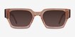 Pomade Translusant Peach AcetateSunglass Frames from EyeBuyDirect, Front View