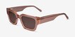 Pomade Translusant Peach AcetateSunglass Frames from EyeBuyDirect, Angle View