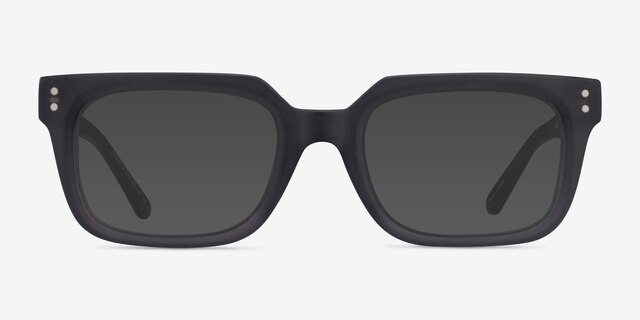 Golden Matte Gray AcetateSunglass Frames from EyeBuyDirect, Front View