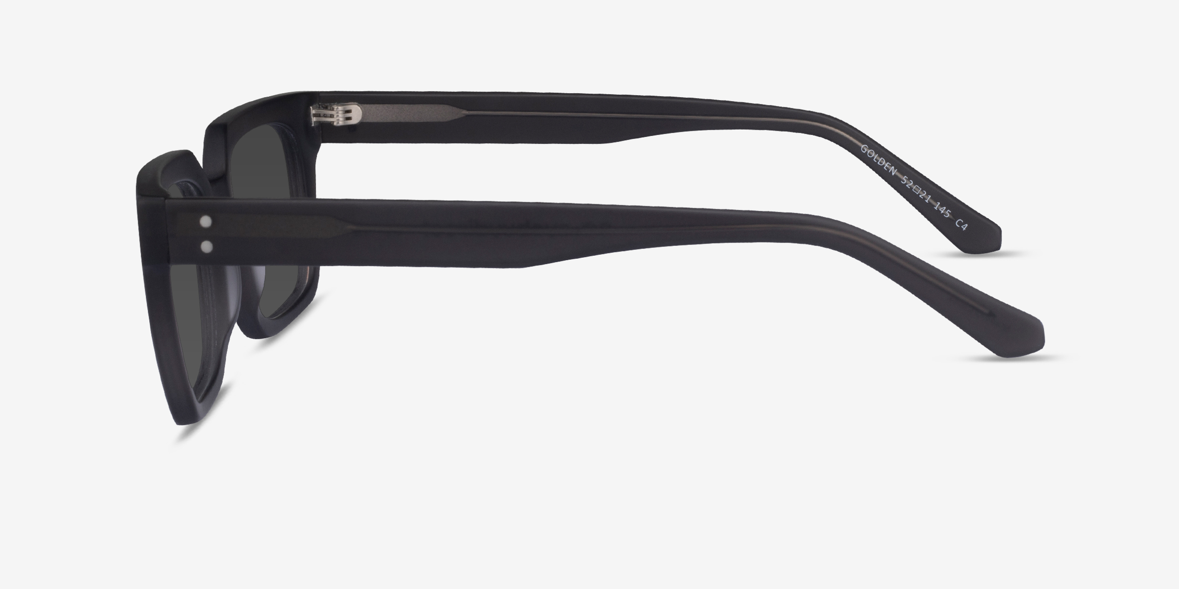 Golden Rectangle Matte Gray Frame Prescription Sunglasses Eyebuydirect