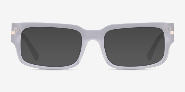 Croquet Matte Light Smoke AcetateSunglass Frames from EyeBuyDirect, Front View
