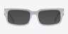 Croquet Matte Light Smoke AcetateSunglass Frames from EyeBuyDirect, Front View