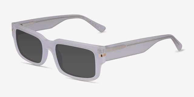 Croquet Matte Light Smoke AcetateSunglass Frames from EyeBuyDirect, Angle View