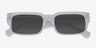Croquet Matte Light Smoke AcetateSunglass Frames from EyeBuyDirect, Closed View