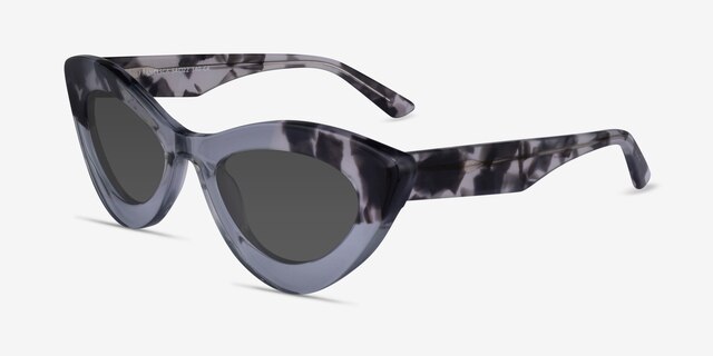 Francesca Ivory Tortoise Clear AcetateSunglass Frames from EyeBuyDirect, Angle View