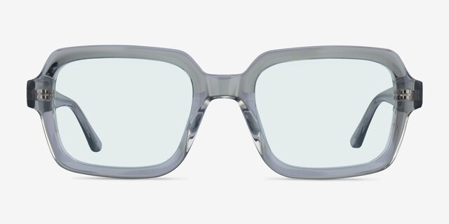 Resort Matte Gray Smoke AcetateSunglass Frames from EyeBuyDirect, Front View