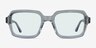 Resort Matte Gray Smoke AcetateSunglass Frames from EyeBuyDirect, Front View