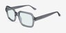 Resort Matte Gray Smoke AcetateSunglass Frames from EyeBuyDirect, Angle View