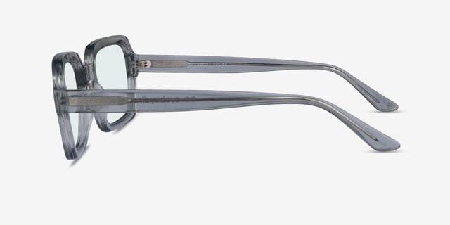 Resort Matte Gray Smoke AcetateSunglass Frames from EyeBuyDirect, Side View