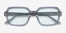 Resort Matte Gray Smoke AcetateSunglass Frames from EyeBuyDirect, Closed View