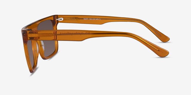 Matz Clear Brown AcetateSunglass Frames from EyeBuyDirect, Side View