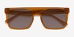 Matz Clear Brown AcetateSunglass Frames from EyeBuyDirect, Closed View