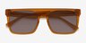 Matz Clear Brown AcetateSunglass Frames from EyeBuyDirect, Closed View