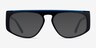 Skya Bilayer Black Blue AcetateSunglass Frames from EyeBuyDirect, Front View