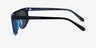 Skya Bilayer Black Blue AcetateSunglass Frames from EyeBuyDirect, Side View
