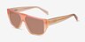 Lina Gradient Orange AcetateSunglass Frames from EyeBuyDirect, Angle View