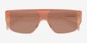 Lina Gradient Orange AcetateSunglass Frames from EyeBuyDirect, Closed View