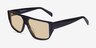 Lina Black AcetateSunglass Frames from EyeBuyDirect, Angle View