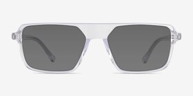 Zirfas Crystal Clear Acétate Soleil de Lunette de vue d'EyeBuyDirect, Vue de Face