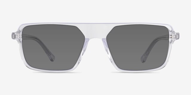 Zirfas Crystal Clear AcetateSunglass Frames from EyeBuyDirect, Front View