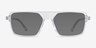 Zirfas Crystal Clear AcetateSunglass Frames from EyeBuyDirect, Front View