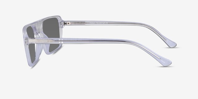 Zirfas Crystal Clear AcetateSunglass Frames from EyeBuyDirect, Side View