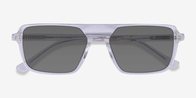 Zirfas Crystal Clear AcetateSunglass Frames from EyeBuyDirect, Closed View