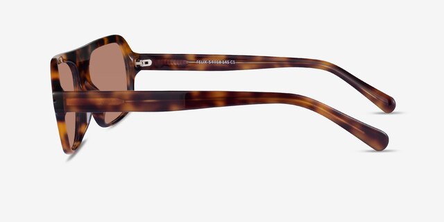 Felix Tortoise AcetateSunglass Frames from EyeBuyDirect, Side View