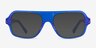 Felix Crystal Blue AcetateSunglass Frames from EyeBuyDirect, Front View
