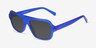 Felix Crystal Blue AcetateSunglass Frames from EyeBuyDirect, Angle View
