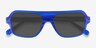 Felix Crystal Blue AcetateSunglass Frames from EyeBuyDirect, Closed View