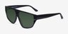 Bruno Black AcetateSunglass Frames from EyeBuyDirect, Angle View