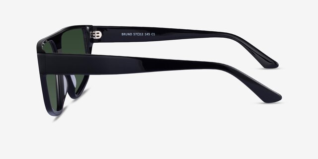 Bruno Black AcetateSunglass Frames from EyeBuyDirect, Side View