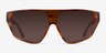 Bruno Striped Brown AcetateSunglass Frames from EyeBuyDirect, Front View