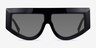 Jagger Black AcetateSunglass Frames from EyeBuyDirect, Front View
