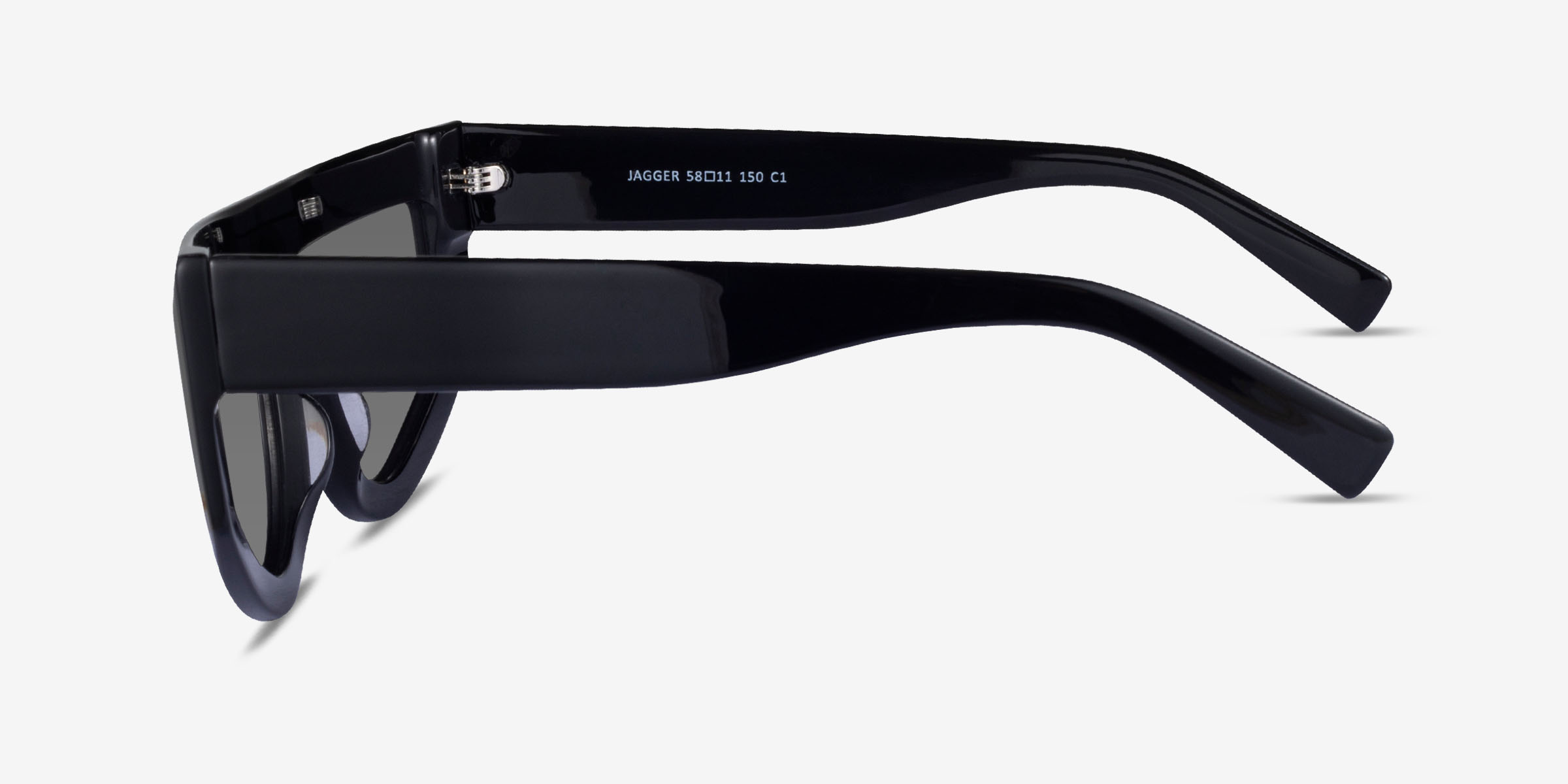 Jagger - Geometric Black Frame Prescription Sunglasses | Eyebuydirect