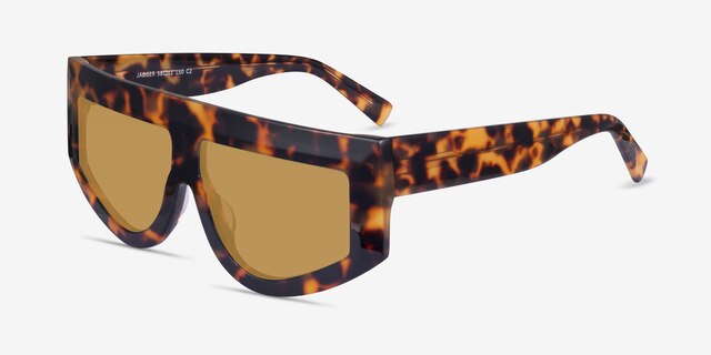 Jagger Spotty Tortoise AcetateSunglass Frames from EyeBuyDirect, Angle View