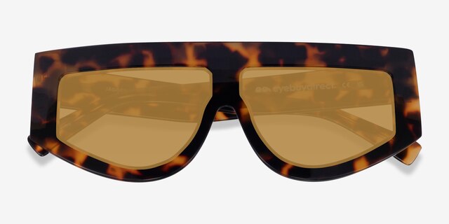 Jagger Spotty Tortoise AcetateSunglass Frames from EyeBuyDirect, Closed View