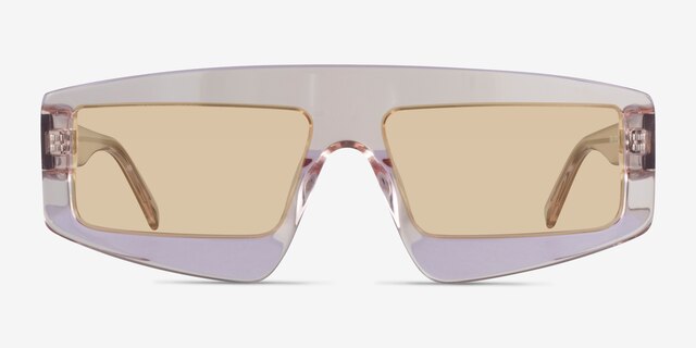 Hanna Crystal Nude AcetateSunglass Frames from EyeBuyDirect, Front View
