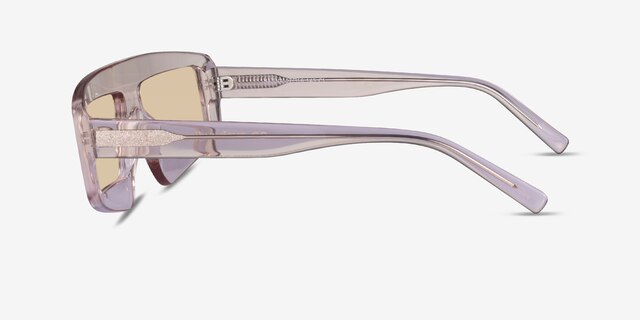 Hanna Crystal Nude AcetateSunglass Frames from EyeBuyDirect, Side View
