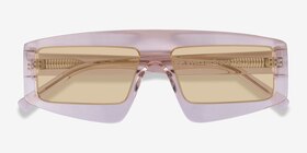 Hanna Crystal Nude Acétate Soleil de Lunette de vue d'EyeBuyDirect, Vue Rapprochée