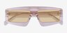 Hanna Crystal Nude AcetateSunglass Frames from EyeBuyDirect, Closed View